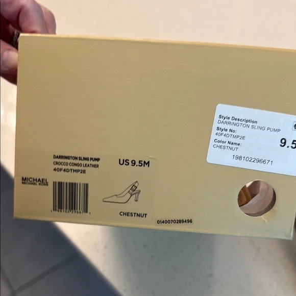 MICHAEL Michael Kors Brown Slingback Heels - Picture 2 of 5